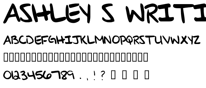 Ashley_s Writing font